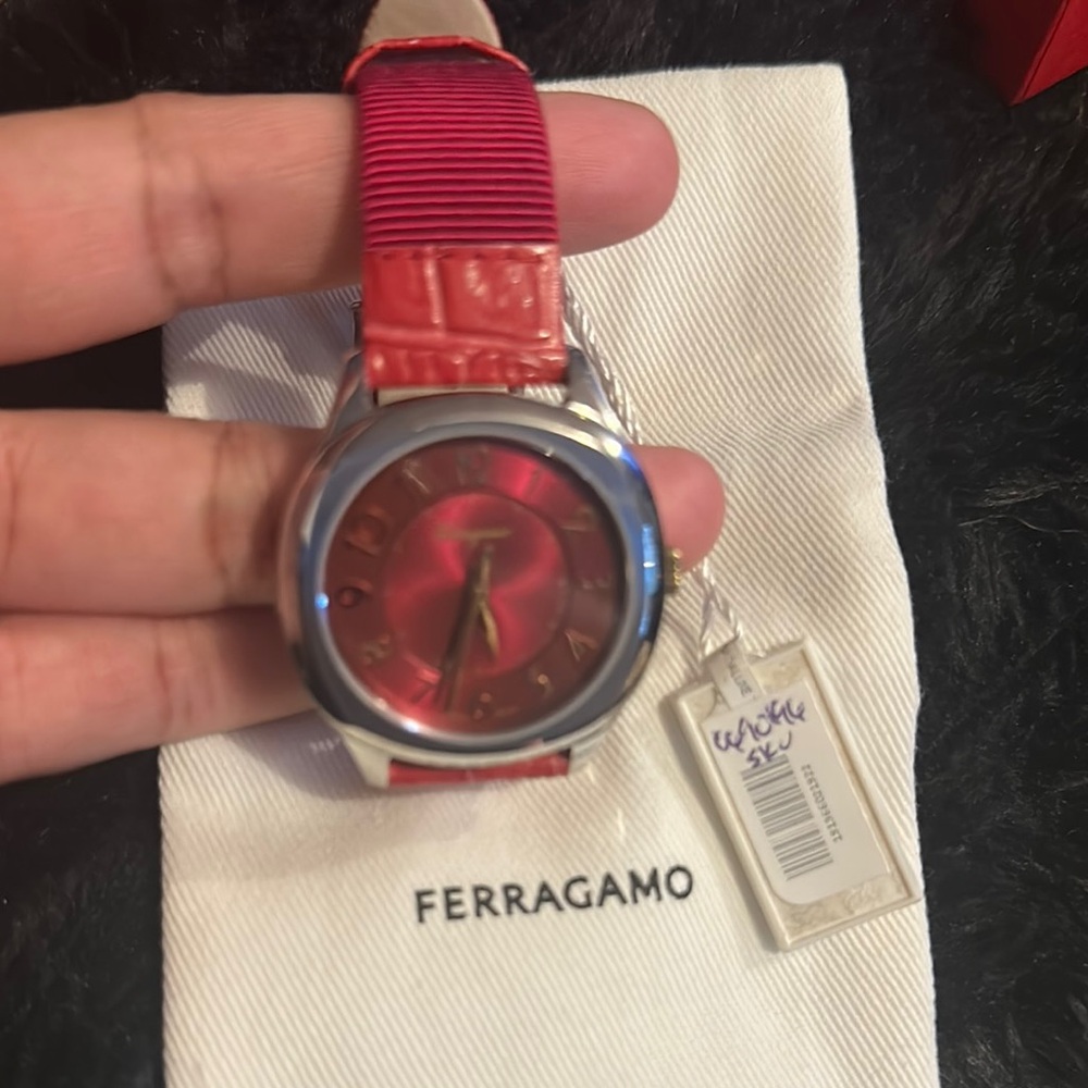 SFERRA Red and Silver Watch
